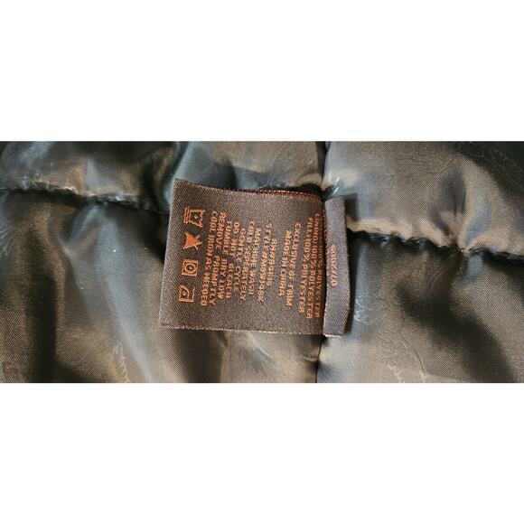 Royal Falcon Winter Parker Jacket Mens M Brown Insulated Pockets Whistle Zip - Picture 16 of 16